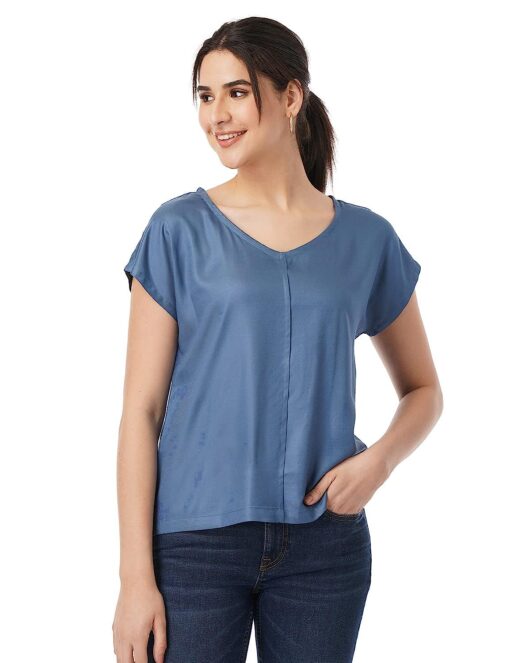 Buy FYLTR Women's Solid Regular Fit Blouse